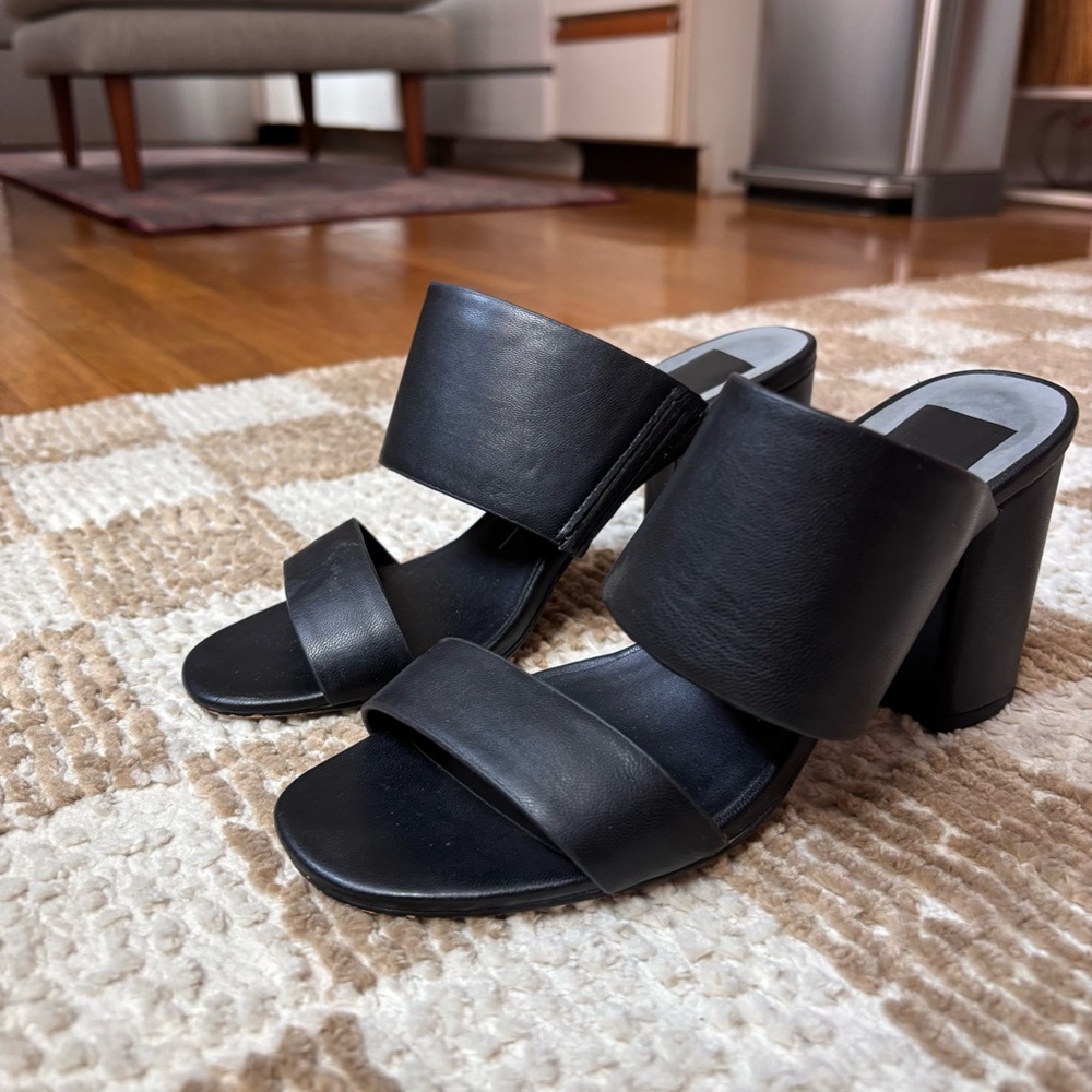Dolce Vita Black Heeled Shoes Classic Block Heel